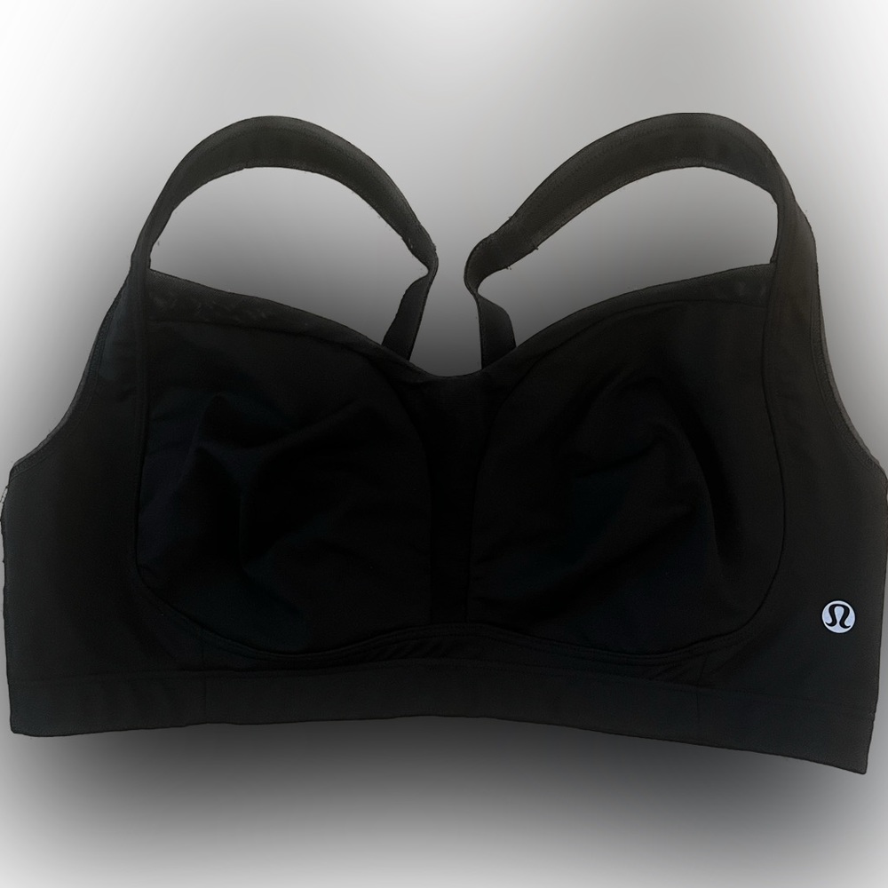 EUC White Lululemon Ta Ta Tamer High Impact Sports Bra Size 38D